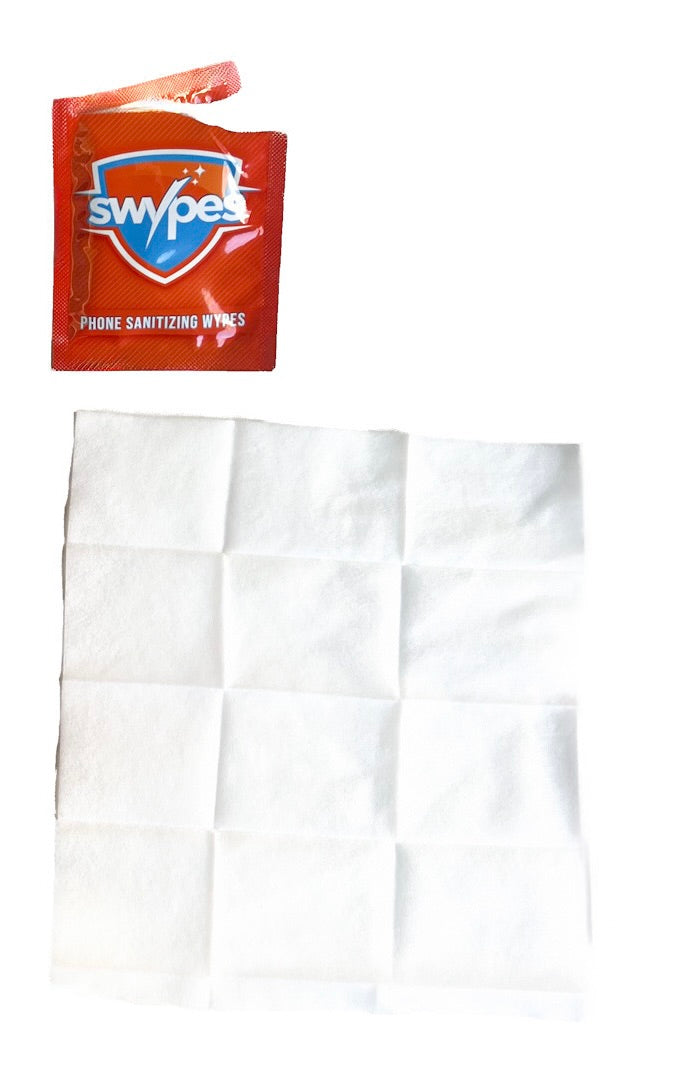 Swypes Mobile Phone Cleaning Wipes - 30 Individually Wrapped Wipes with Alcohol Solution, Mobile Phone Cleaner